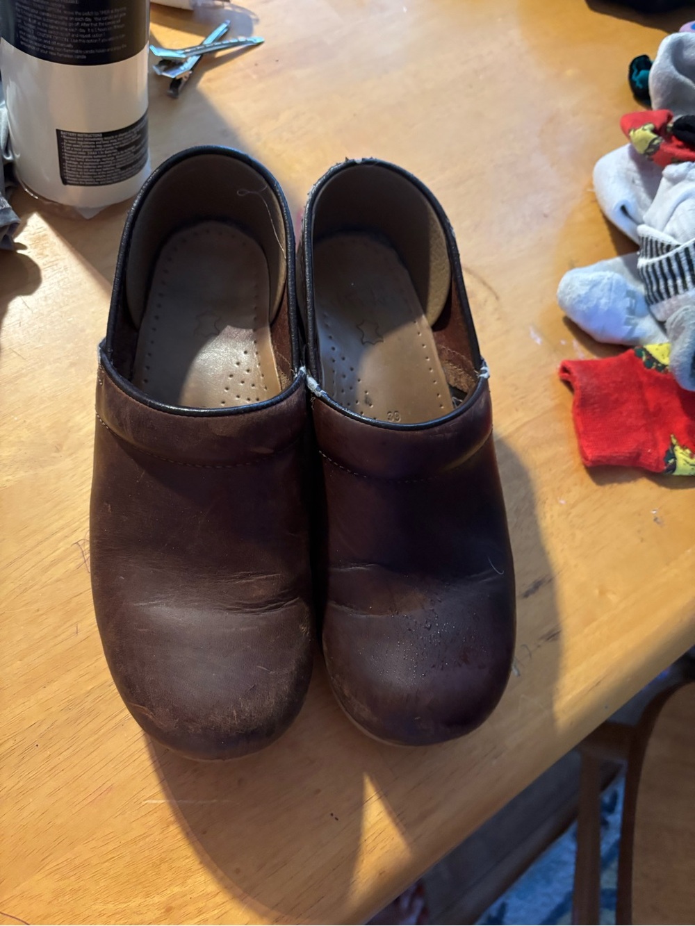 Women’s Brown Leather Clog Slip-Ons Dansko - Picture 4 of 4